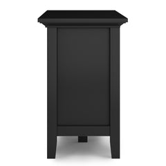 Redmond 72 inch Wide Solid Wood TV Stand in Black For TVs up to 80 inches