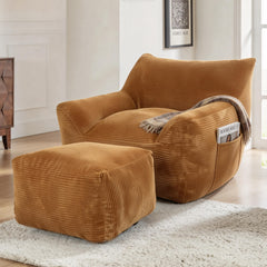 Bean Bag Chair for Adults, Oversized Comfy Beanbag Living Room Lazy Sofa for Bedroom & Dorm