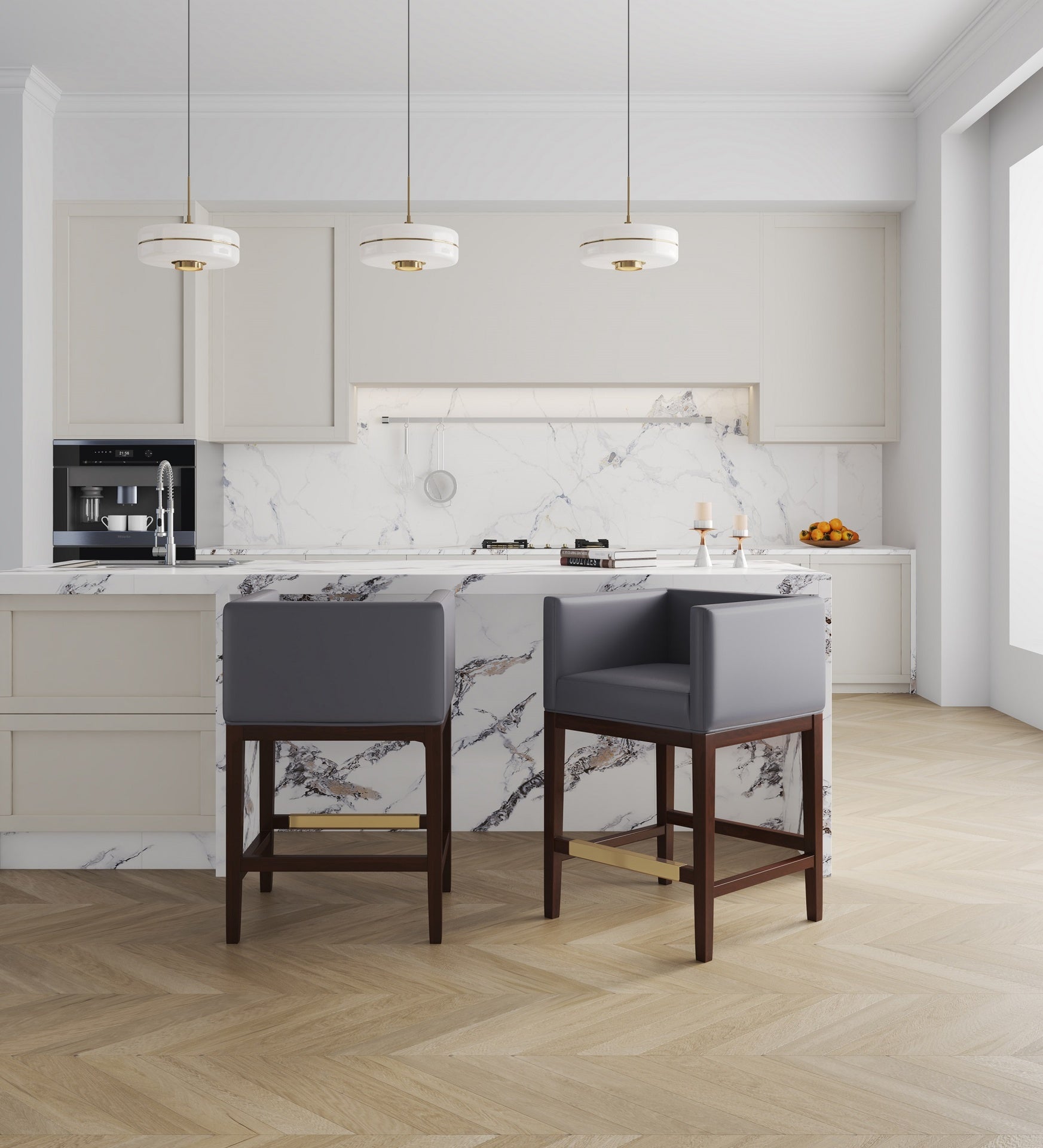 Counter Stool in Gray