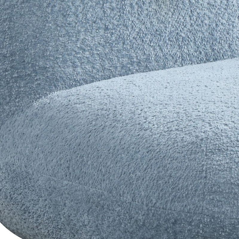Westino 21.5"W Blue Chenille Deer-Shaped Kids Chair