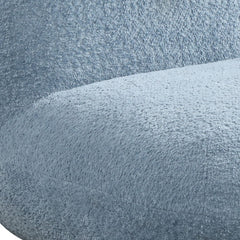 Westino 21.5"W Blue Chenille Deer-Shaped Kids Chair