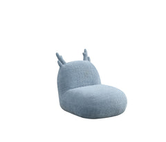 Westino 21.5"W Blue Chenille Deer-Shaped Kids Chair