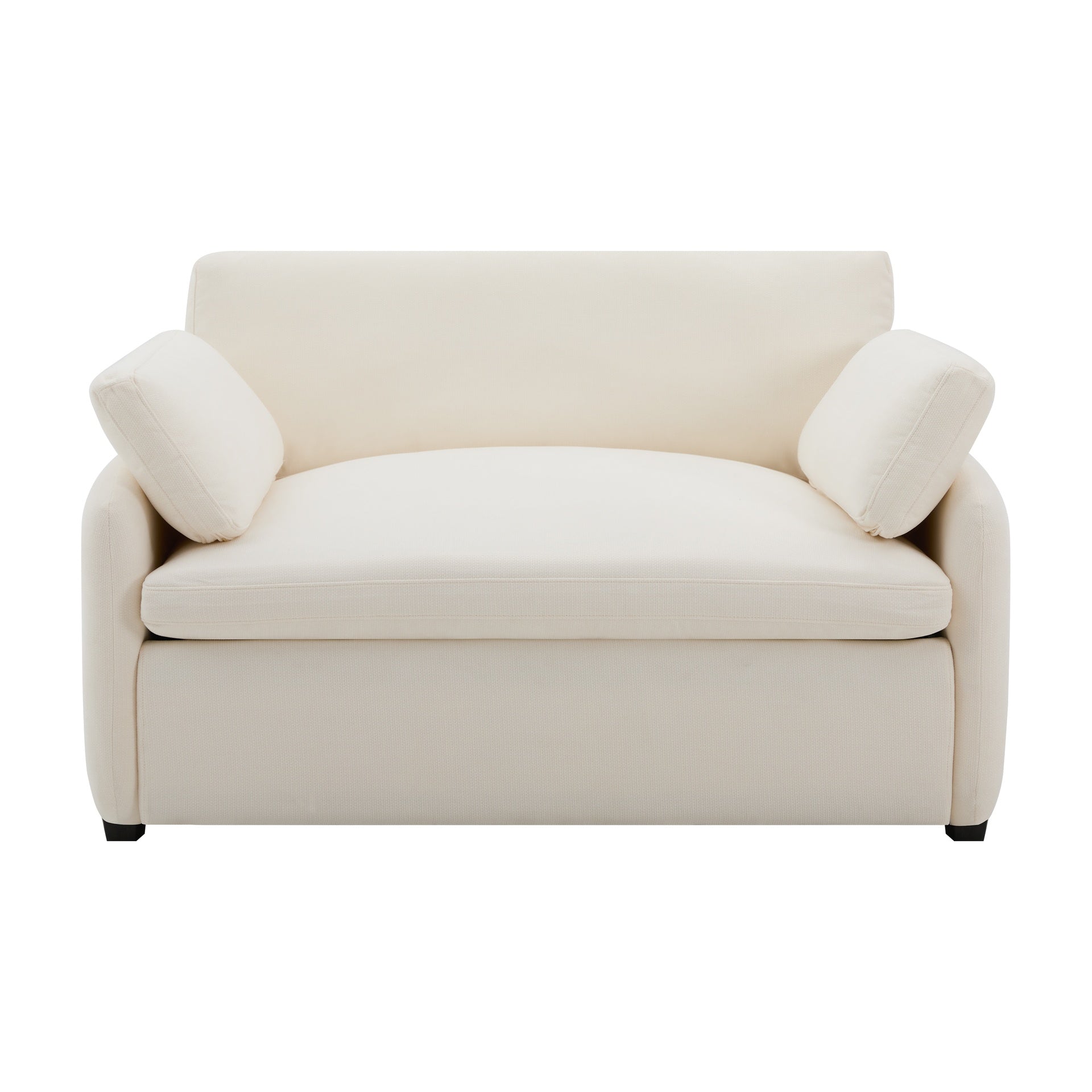50*43" Oversized Chenille Single Sofa Chair, Wide and Deep Seat Accent Chair, Modern Upholstered Comfy Armchair, Couch Lounge with Pillows for Living Room&Apartment