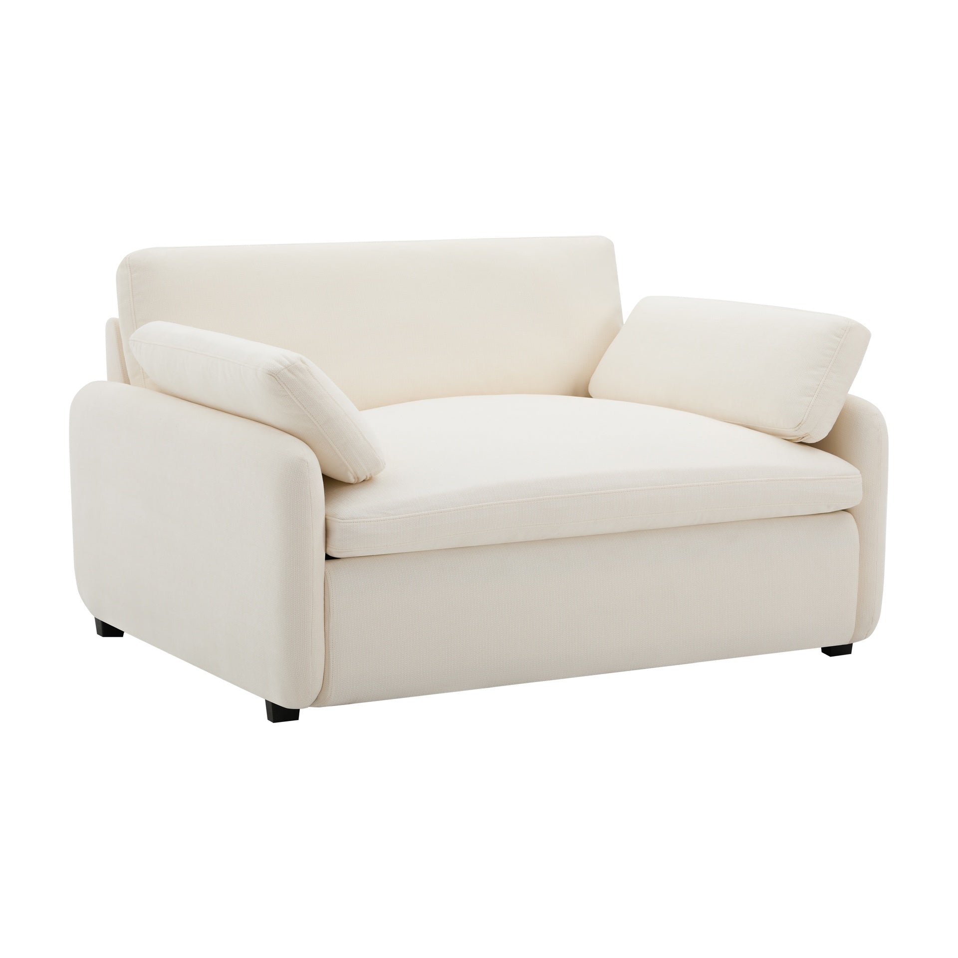 50*43" Oversized Chenille Single Sofa Chair, Wide and Deep Seat Accent Chair, Modern Upholstered Comfy Armchair, Couch Lounge with Pillows for Living Room&Apartment