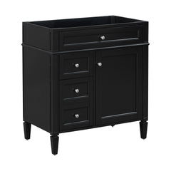 30'' Bathroom Vanity without Top Sink, Modern Bathroom Storage Cabinet with 2 Drawers and a Tip-out Drawer (NOT INCLUDE BASIN)