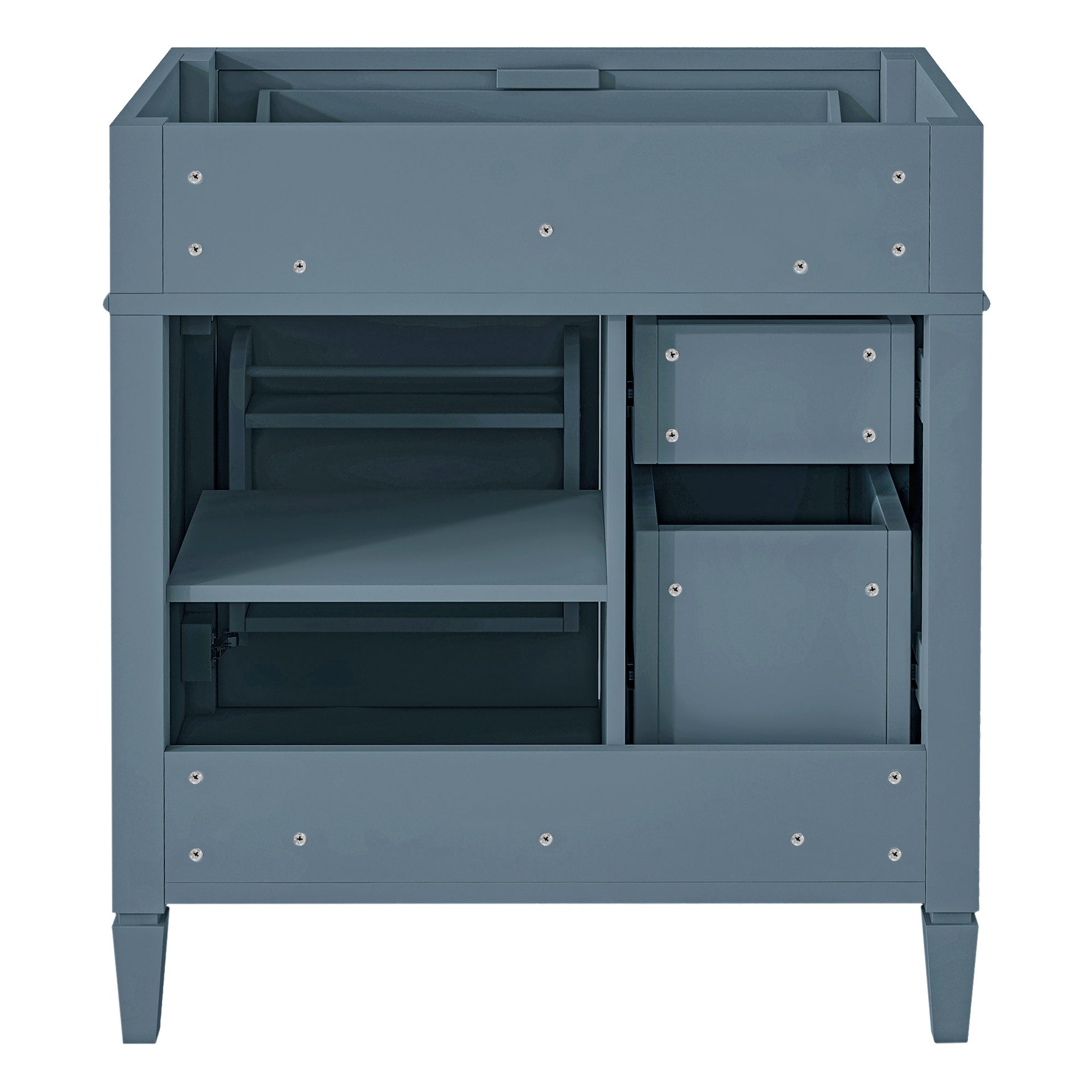 30'' Bathroom Vanity without Top Sink, Modern Bathroom Storage Cabinet with 2 Drawers and a Tip-out Drawer (NOT INCLUDE BASIN)