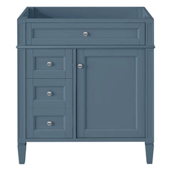 30'' Bathroom Vanity without Top Sink, Modern Bathroom Storage Cabinet with 2 Drawers and a Tip-out Drawer (NOT INCLUDE BASIN)