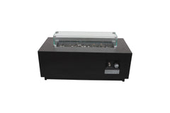 16 H x 42 W Steel Outdoor Fire Pit Table with Lid