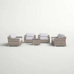 All-Weather Wicker 8-Piece Patio Sectional Set – Pre-Assembled with Cushions