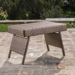 SALEM PE WICKER SNACK TABLE