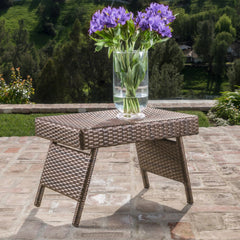 SALEM PE WICKER SNACK TABLE