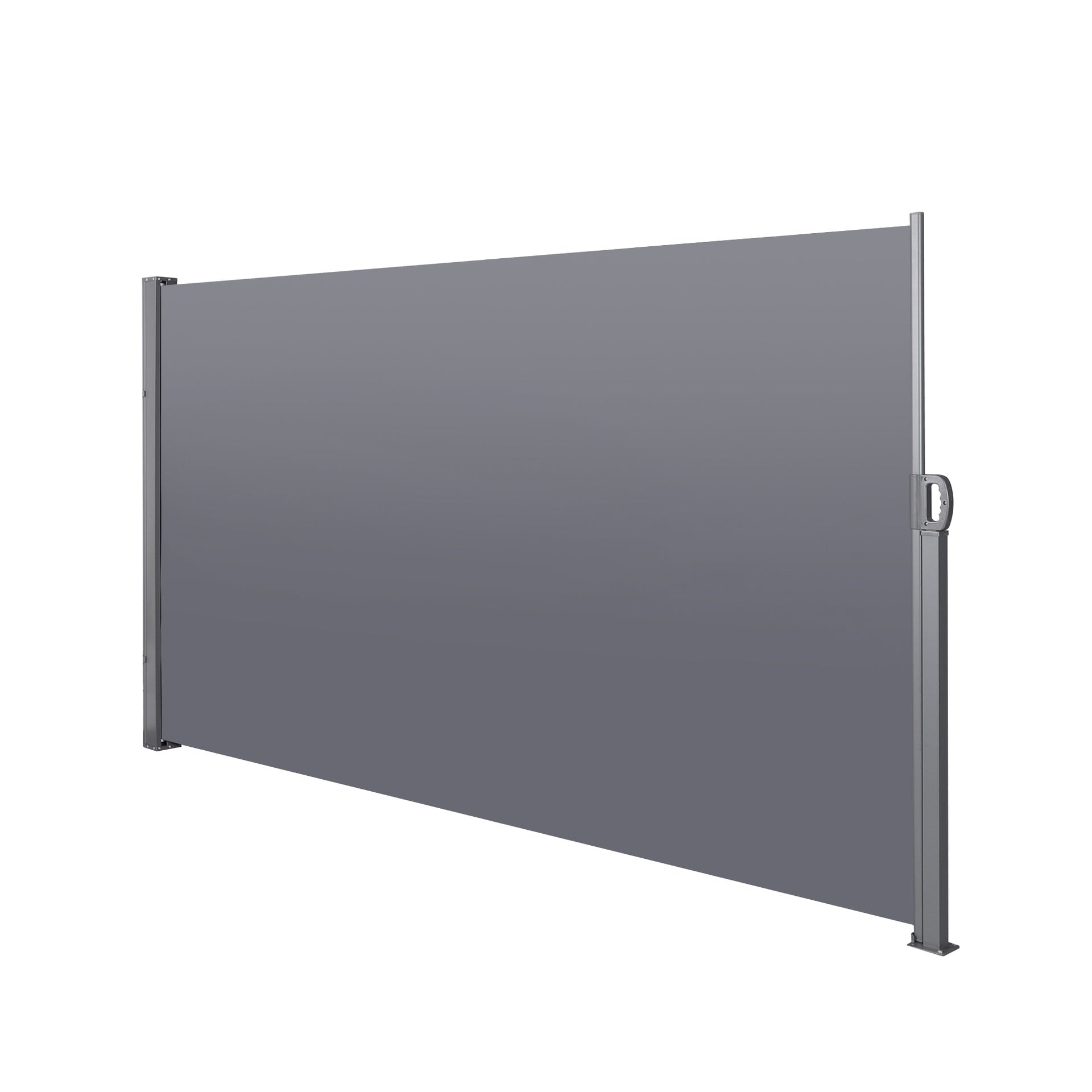 138" x 71''Retractable Side Awning, Waterproof & UV-Resistant,  Privacy Screen Divider Roll Up Balcony(Grey)