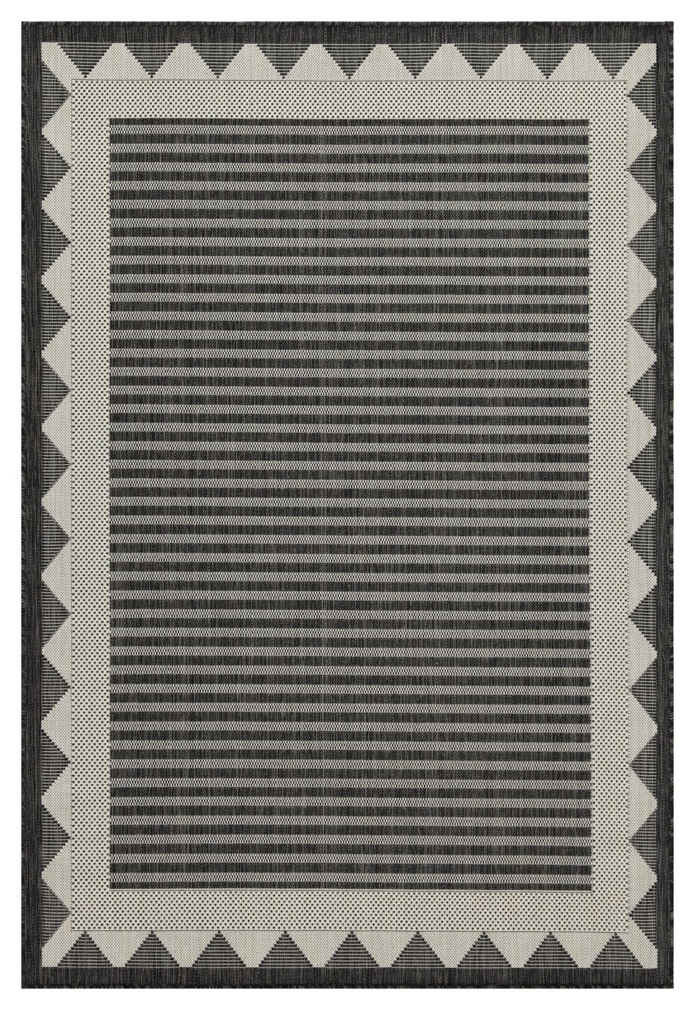 Sunshine GC_HAR2014 Anthracite 2 ft. 7 in. x 7 ft. 3 in. Indoor/Outdoor Area Rug