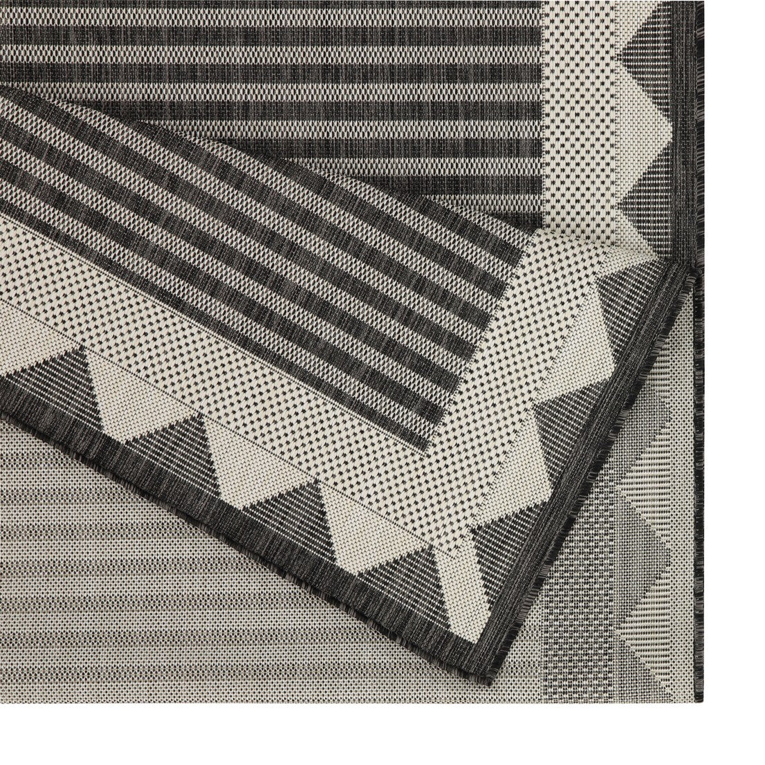 Sunshine GC_HAR2014 Anthracite 2 ft. 7 in. x 7 ft. 3 in. Indoor/Outdoor Area Rug