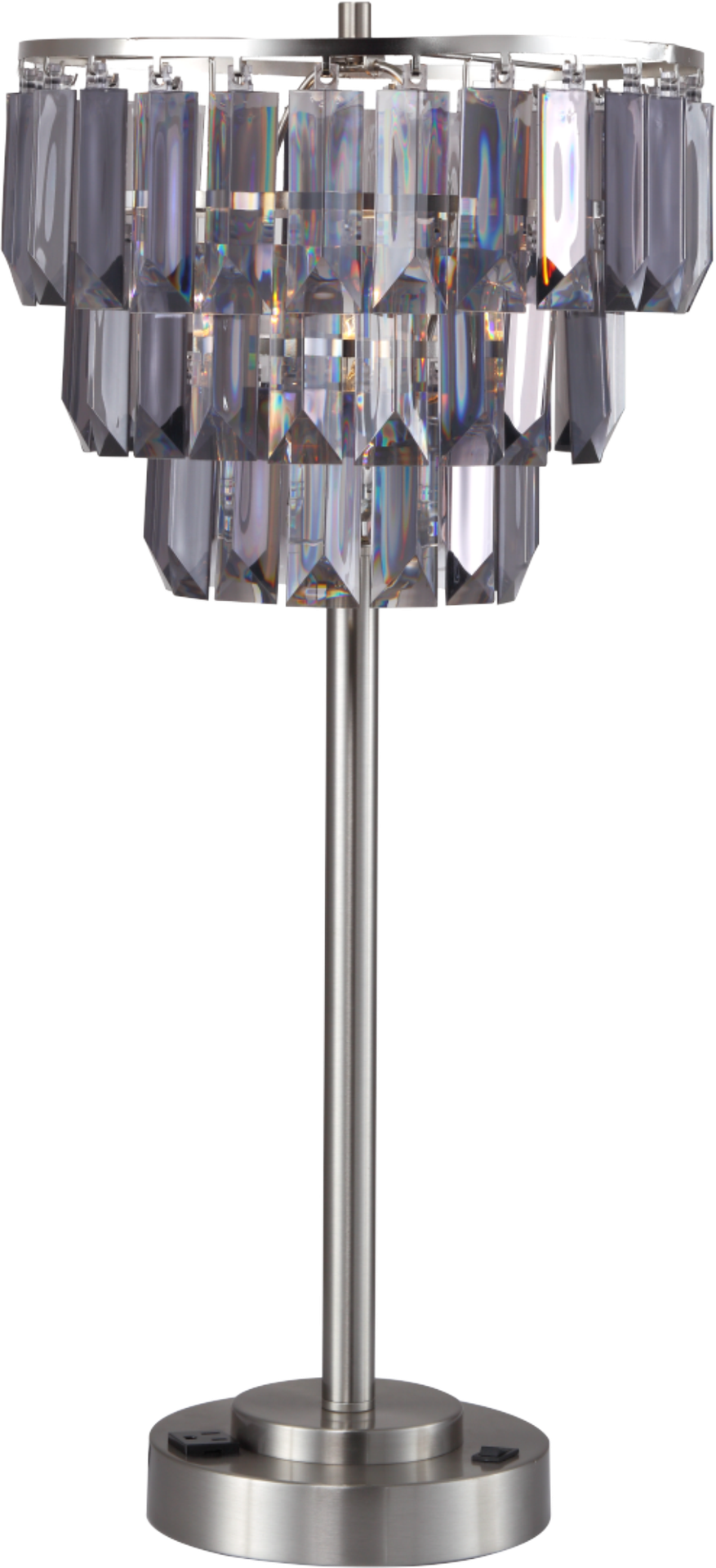 27.5"H CONTEMPORARY CRYSTAL SHADE TABLE LAMP(1PC/CTN) (1.01/9.25)