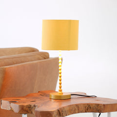 Modern Classic Desk Lamp Villa Living Room Bedroom Study Decorative Sereno Table Lamp Ochre and Gold 110-120V Table Light, Easy Assembly Table Lamp for Sale