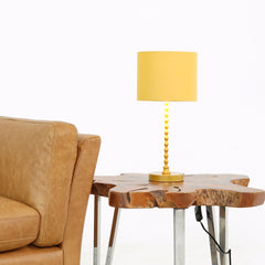 Modern Classic Desk Lamp Villa Living Room Bedroom Study Decorative Sereno Table Lamp Ochre and Gold 110-120V Table Light, Easy Assembly Table Lamp for Sale