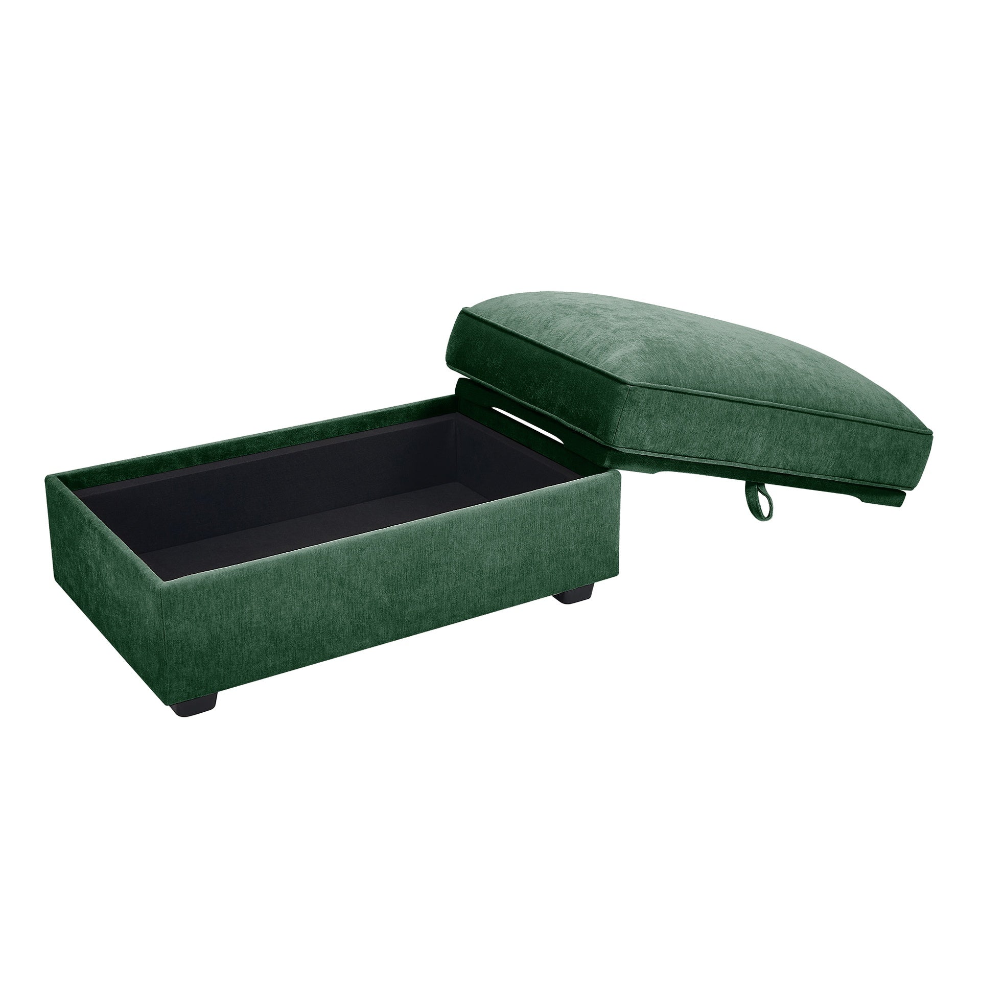 Ottoman - chenille-Green