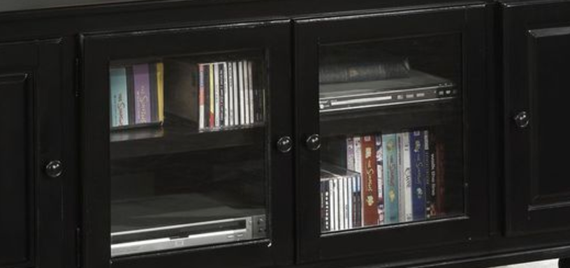 Ferla  Black Finish TV Stand