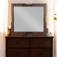 Andria Reclaimed Oak Finish Mirror