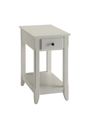 Bertie White Finish Accent Table