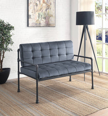 Brantley Gray Velvet & Sandy Gray Finish Loveseat
