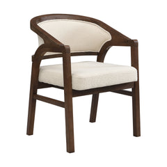 Wooden Frame Dining Chair with upholstere back,Frame color Walnut,set of 2