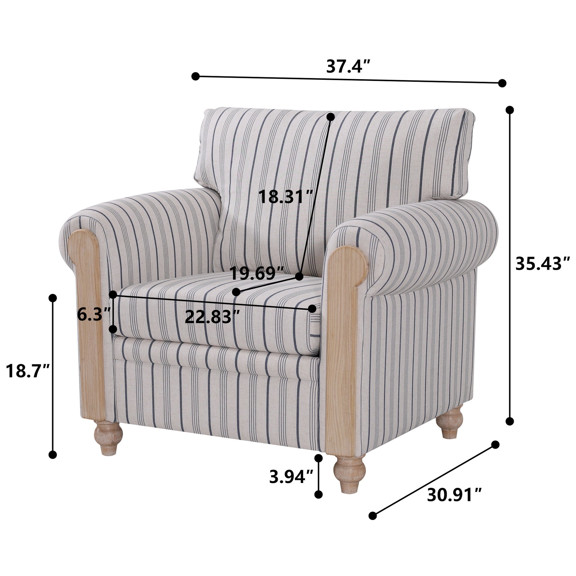 1 Seater Sofa.
