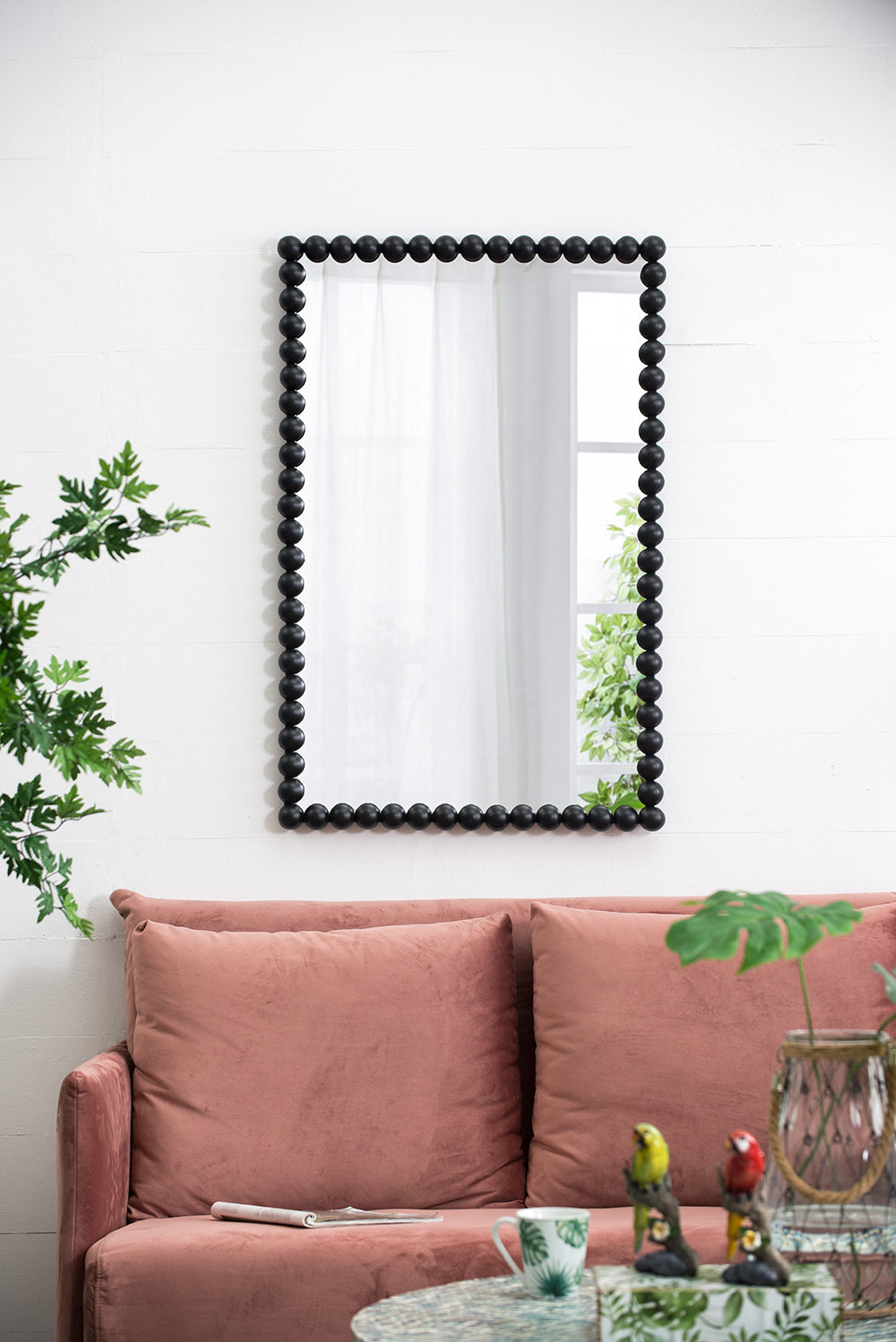 24" x 36" Rectangle Black Mirror, Wall Mirror for Living Room Bedroom Entryway