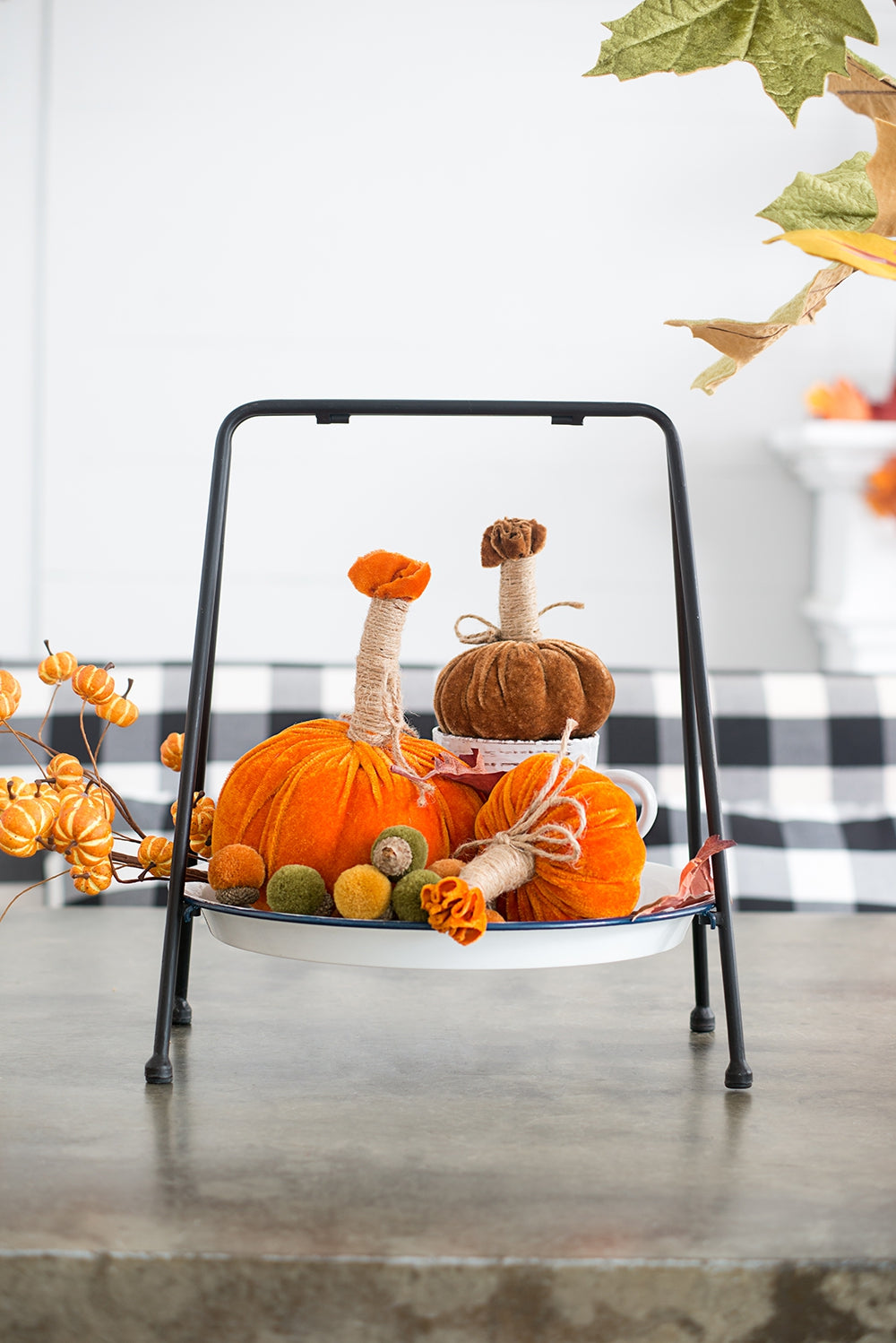 4x5.5" Sm Pumpkin Ornament, Set of 6  for Holiday Harvest Festival Fall Festival & Thanksgiving