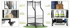 Golf Bag Storage Garage Organizer,Golf Club Bag Storage Rack for Garage, Extra Storage Rack for Golf Clubs,Golf Bag Organizer Fit for Garage,Shed,Basement