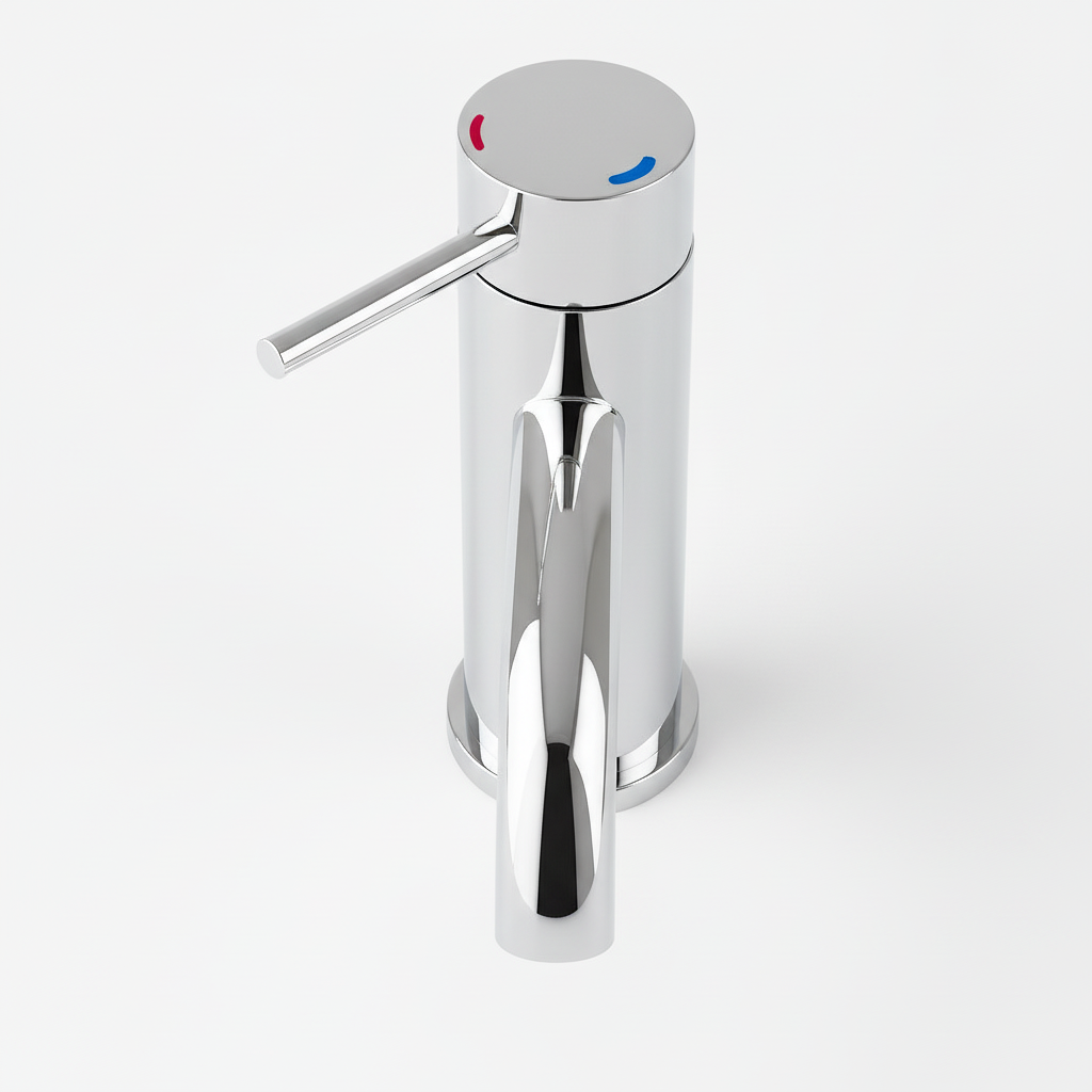 Single Handle Bathroom Faucet Lavatory Faucet Stainless Steel Single Hole-T10, Chrome