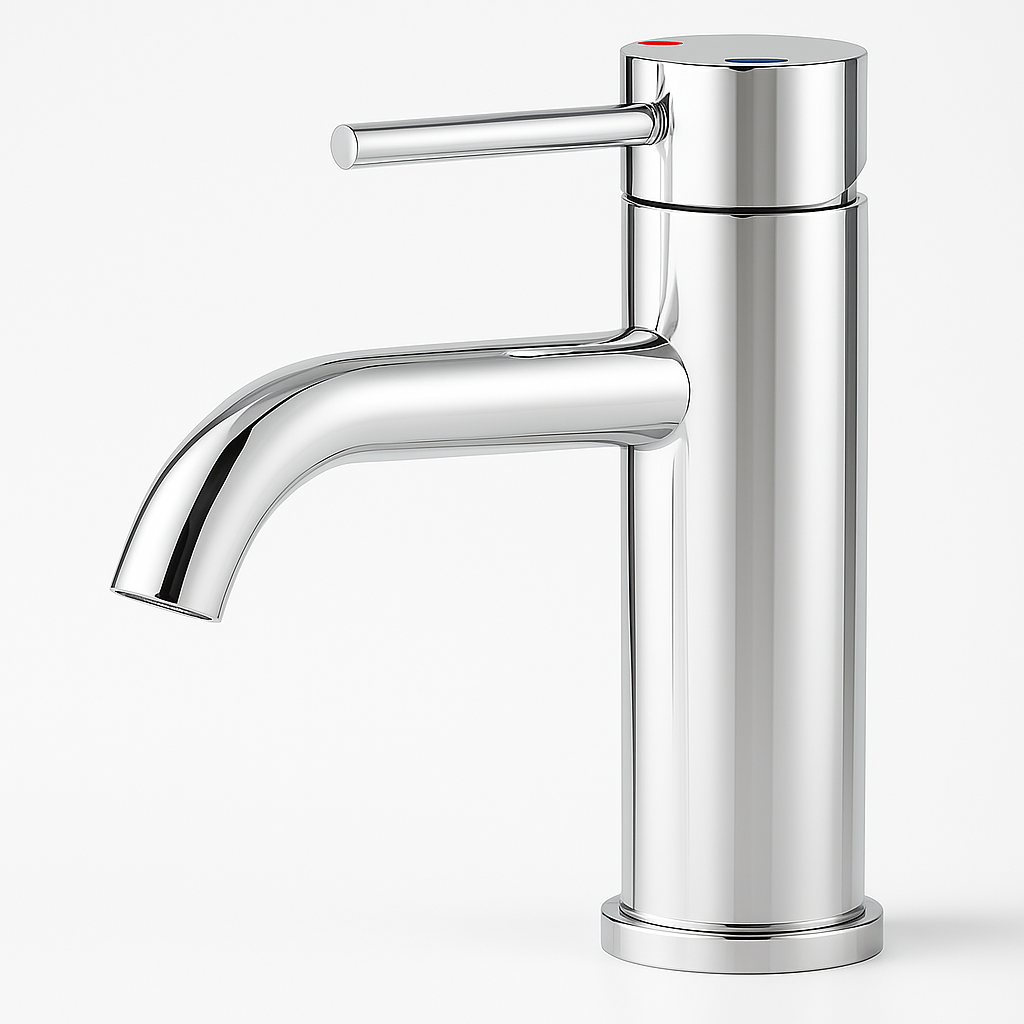 Single Handle Bathroom Faucet Lavatory Faucet Stainless Steel Single Hole-T10, Chrome