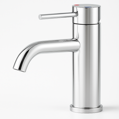 Single Handle Bathroom Faucet Lavatory Faucet Stainless Steel Single Hole-T10, Chrome