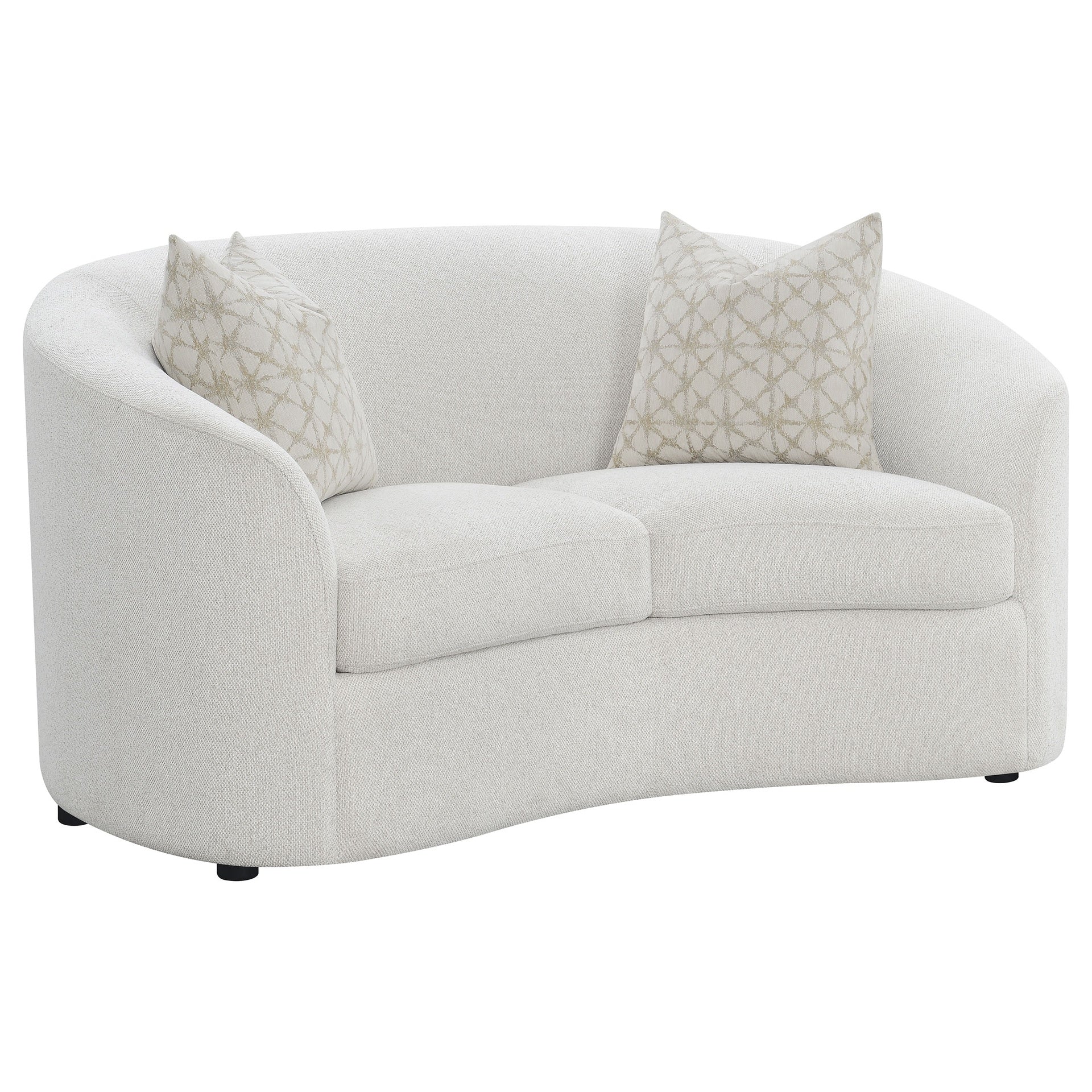 Rory Latte 3-piece Sloped Arms Living Room Set