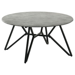 Garfield Cement 2-piece Round SmartTop Coffee and End Table Set