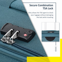 Softside Luggage Expandable 3 Piece Set Suitcase Upright Spinner Softshell Lightweight Luggage Travel Set-22/26/30 inches