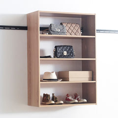 Devi Oak Wall Mounted Wood Closet System