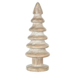 D2.6x7.7" Wooden Tree Table Decor, 2 Pack