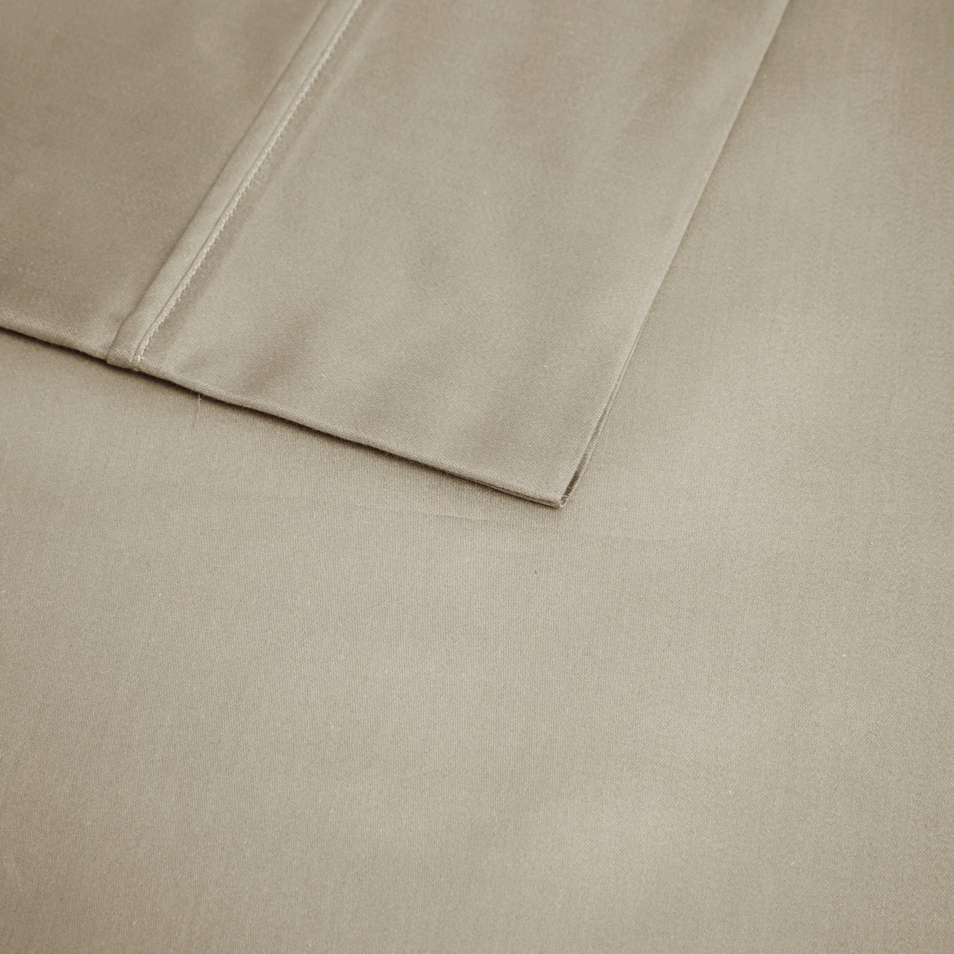 4-Piece King Cooling Cotton Blend Sheet Set, Khaki