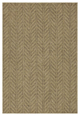 Earth GC_NTL1013 Jute/Mocha 2 ft. 7 in. x 7 ft. 3 in. Indoor/Outdoor Area Rug