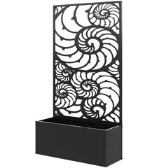 Freestanding or Wall Mounted Flower Bed,Metal Garden Bed with Trellis for Climbing Plants