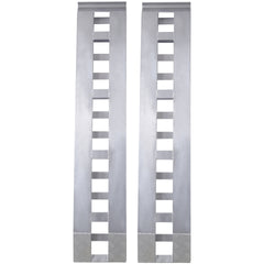 Heavy-Duty Ramps with Top Hook Attaching End, Universal Loading Ramp for Motorcycle, Tractor, ATV/UT 72" X 14" 6600 LBS 1 Pair 2 Ramps Silver Aluminum