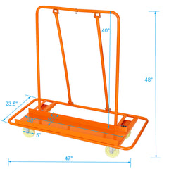 Heavy Duty Drywall Sheet Cart & Panel Dolly 1600lbs load capacity,panel service cart ,casters with brake