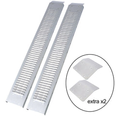 69" L Loading Ramps, 960lbs Capacity Loading Ramps for Pickup Trucks, Steel Motorcycle Ramp, Dirt Bike Ramp for Truck, Lawn Mower, Snowblower, ATV, Quad, Pack of 2 ,with 4pcs pedal