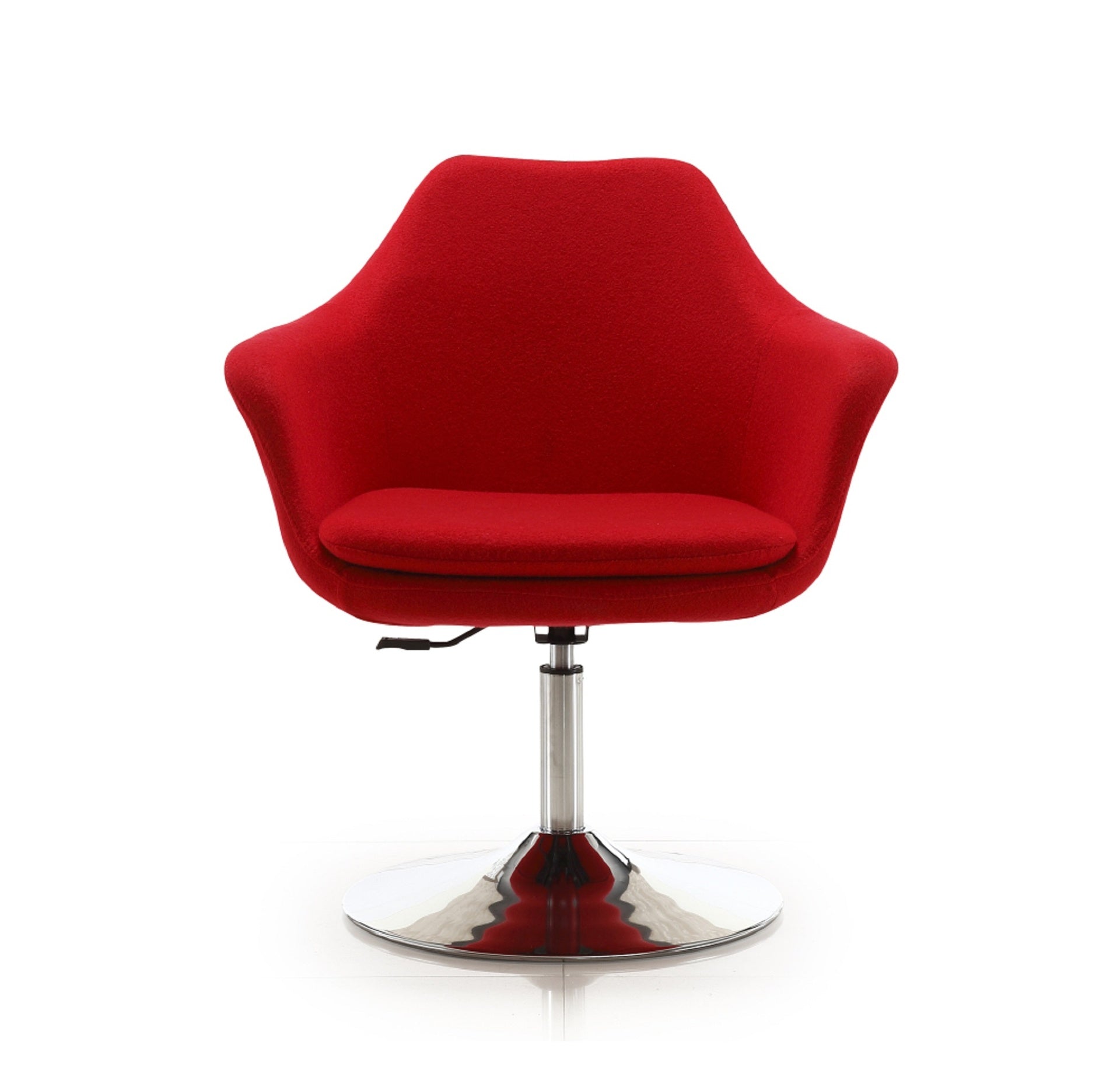 Swivel Lounge Chair in Red