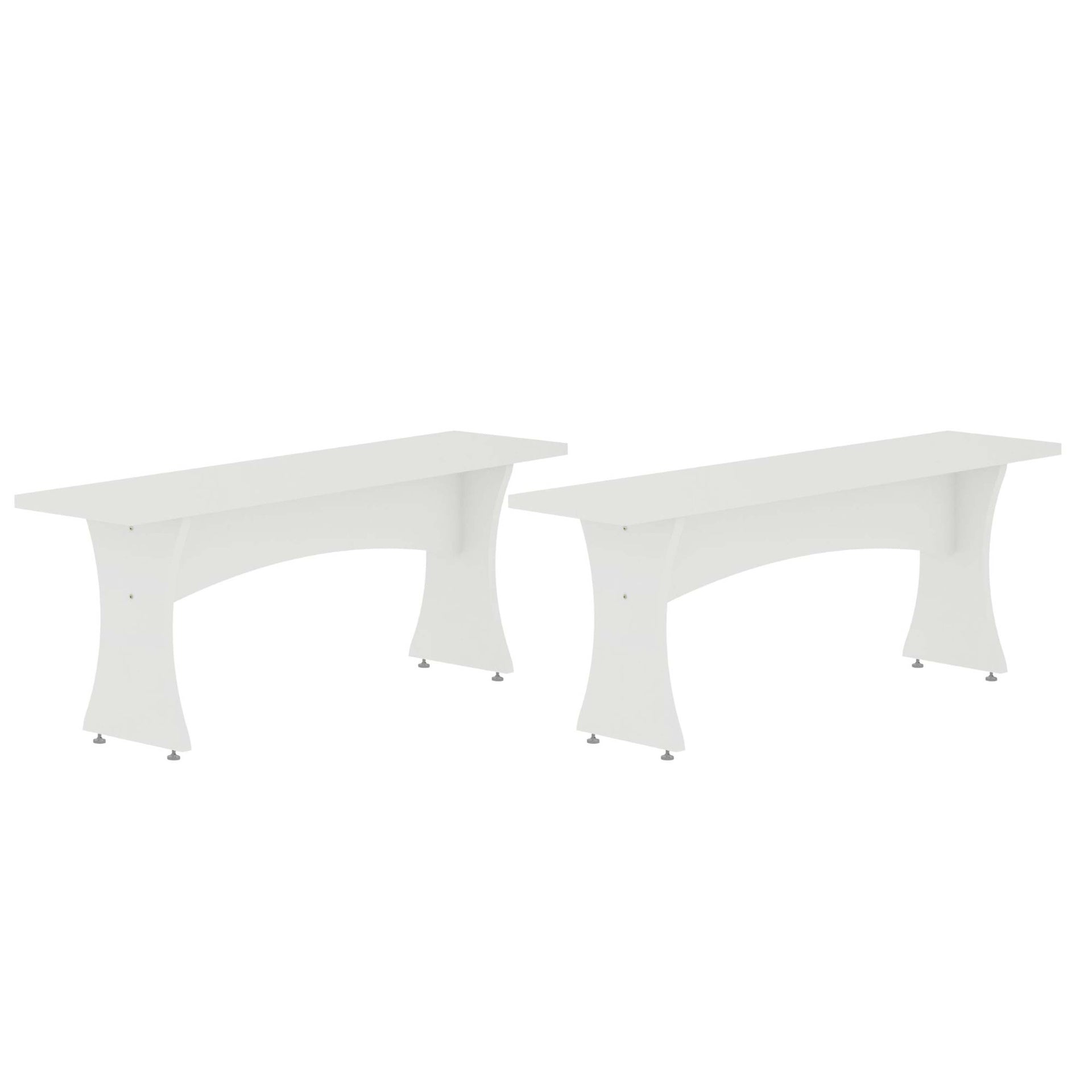 Dining Bench - Set of 2 in White