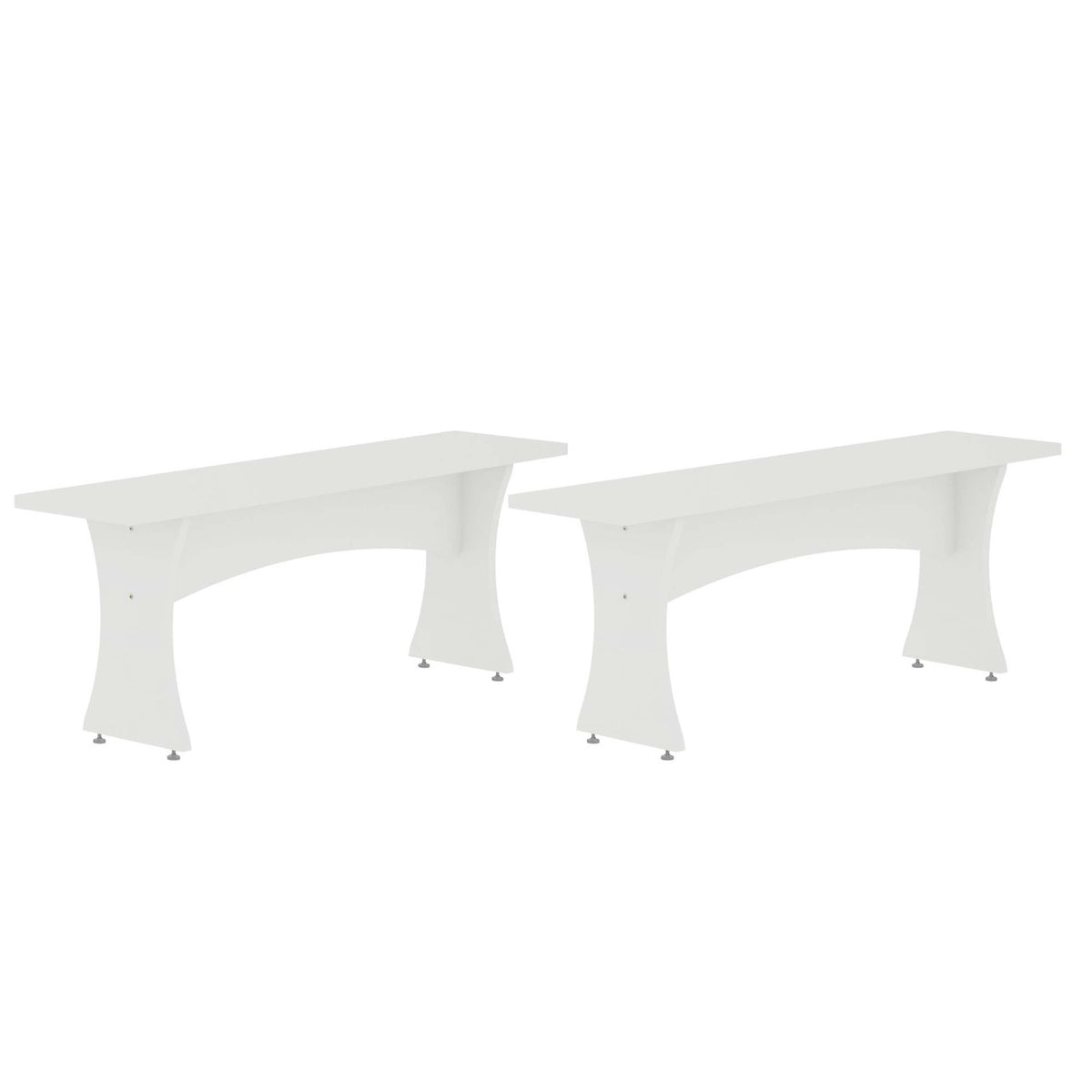 Dining Bench - Set of 2 in White