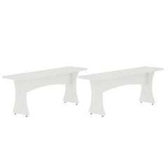 Dining Bench - Set of 2 in White