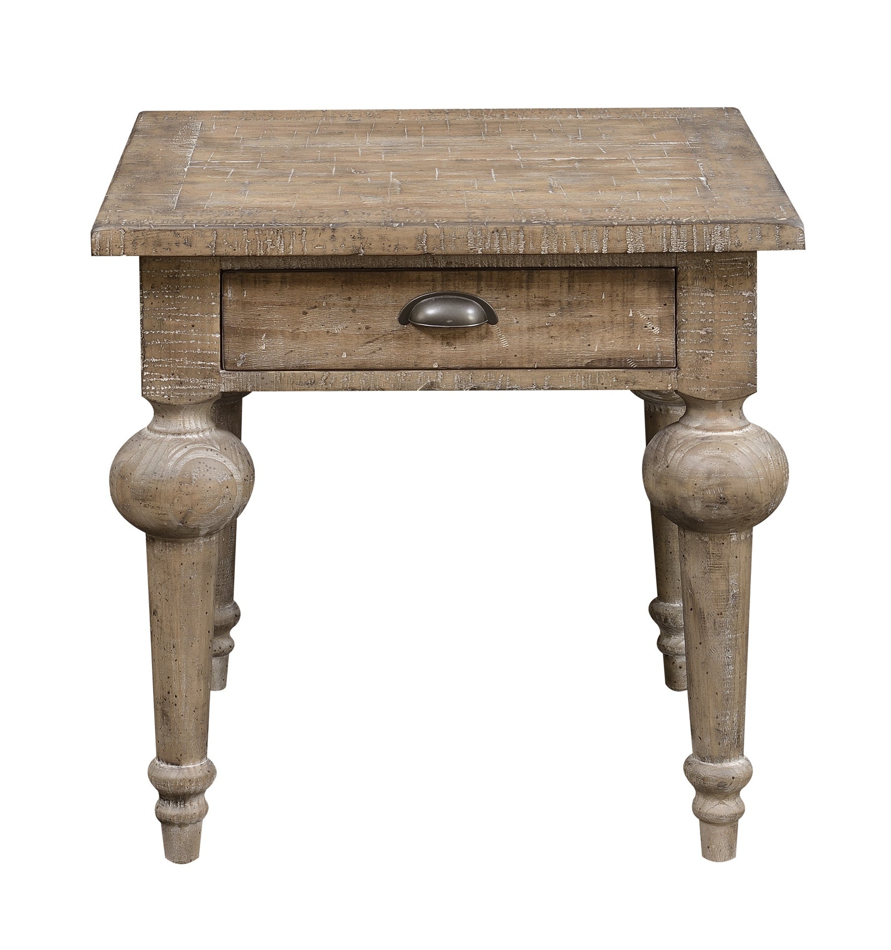 Taupe Square End Table